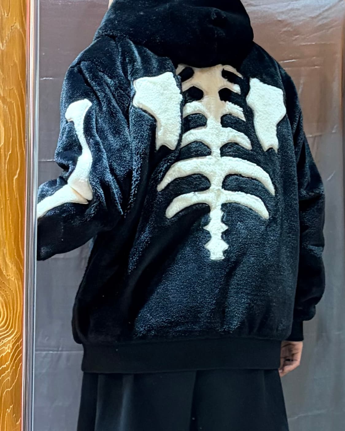 XL VANSON 밴슨 스컬 퍼 후드 자켓 상품이미지2