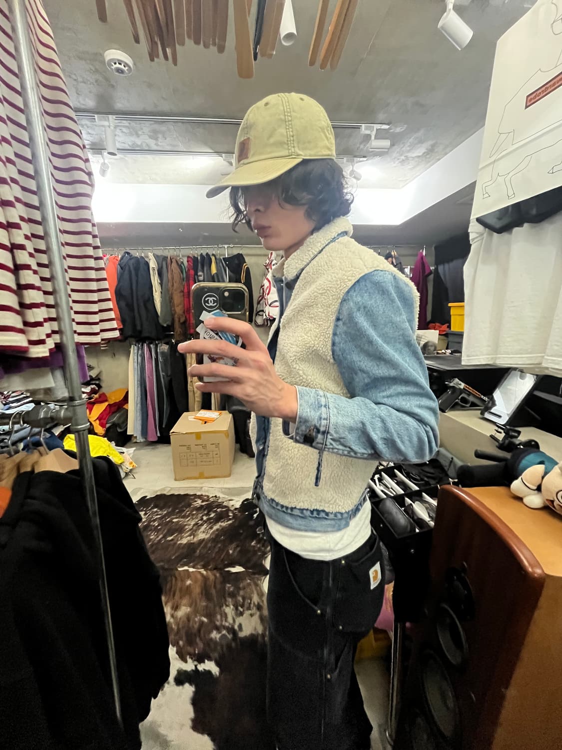 Levis Denim Sherpa Panel Trucker Jacket 상품이미지3