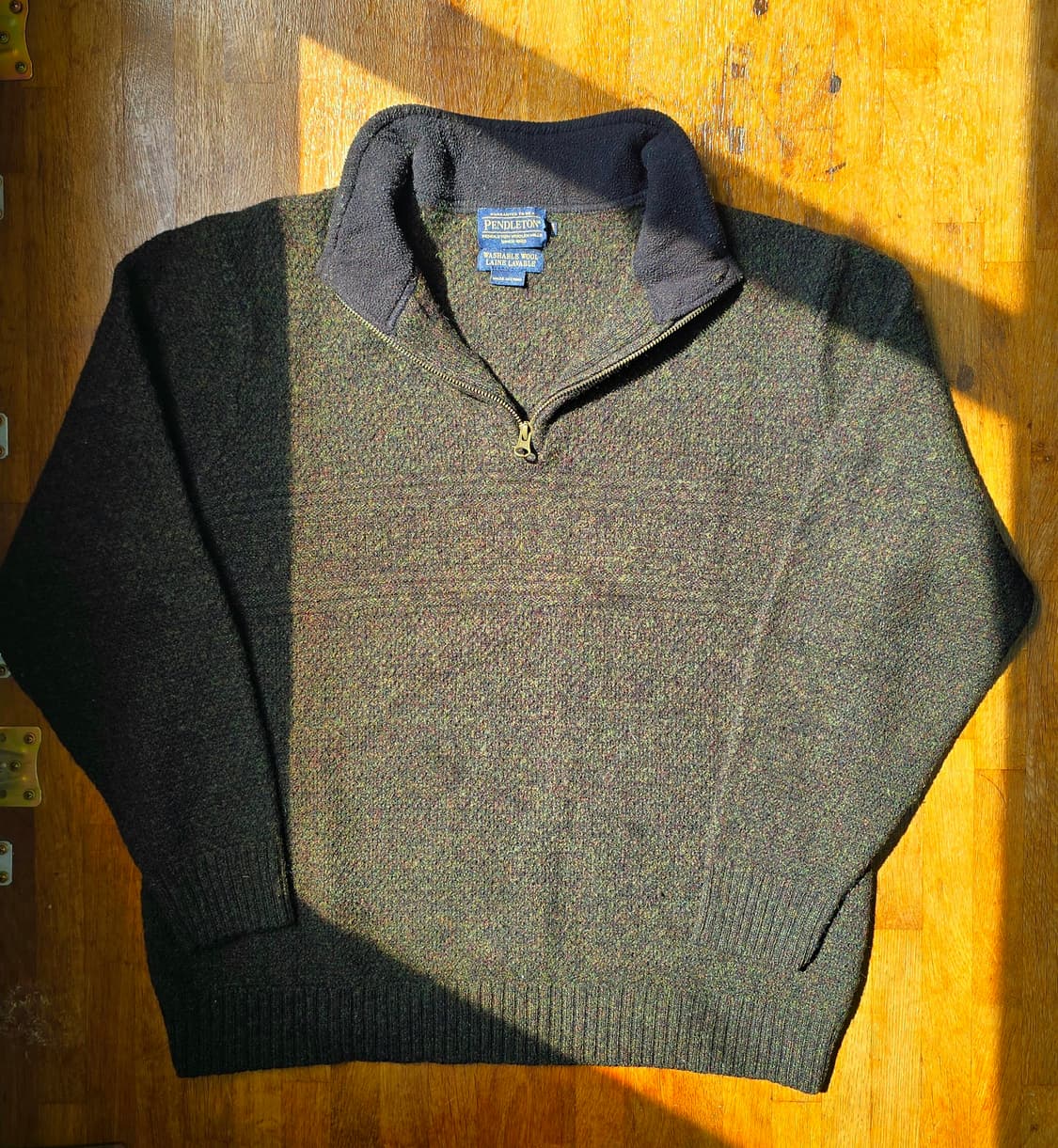PENDLETON 펜들턴 셔틀랜드 울 쿼터 집업 니트 상품이미지1