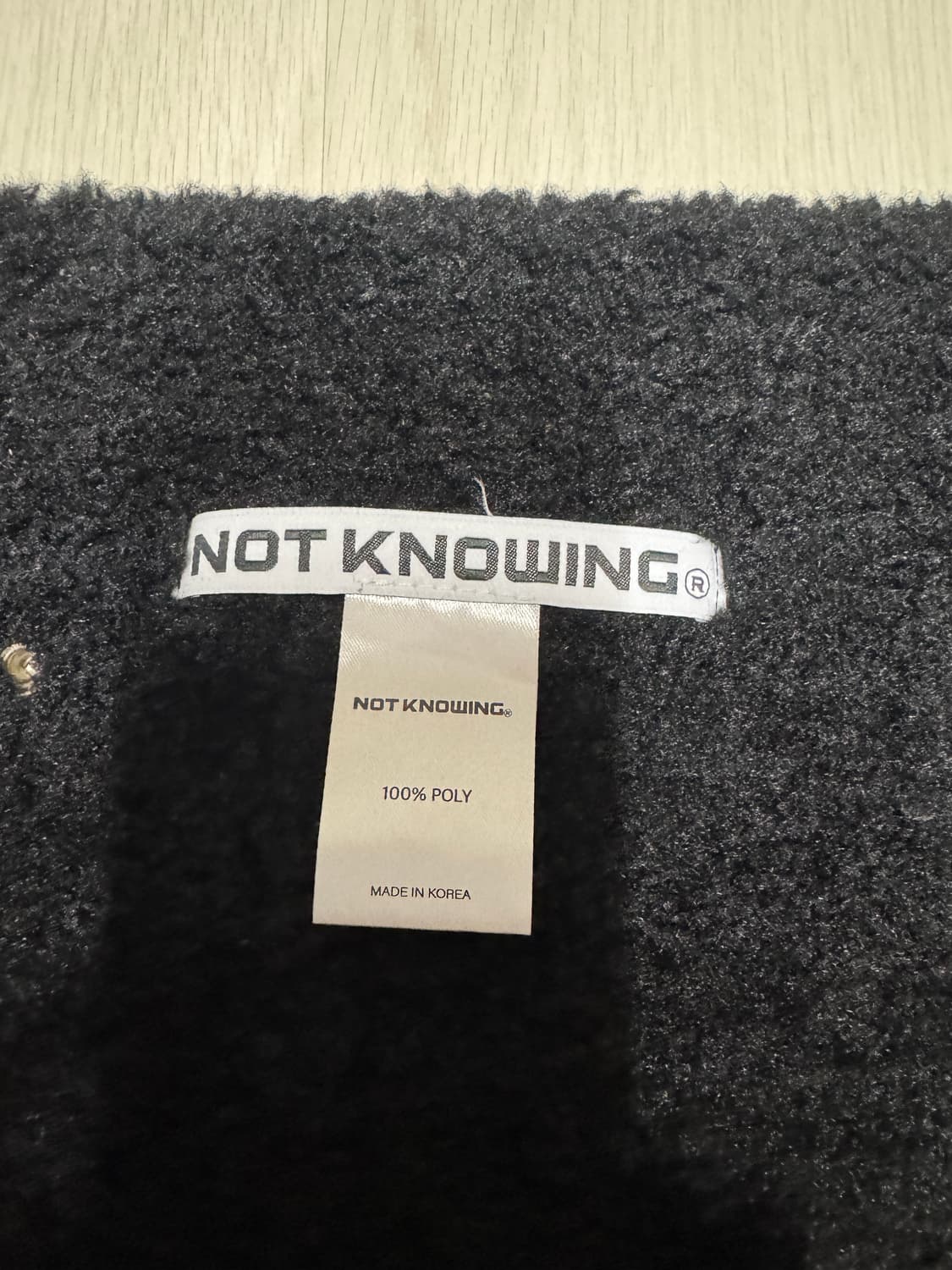 낫노잉 양털 레그워머 Mouton Snap Leg-Warmer 블랙 상품이미지6