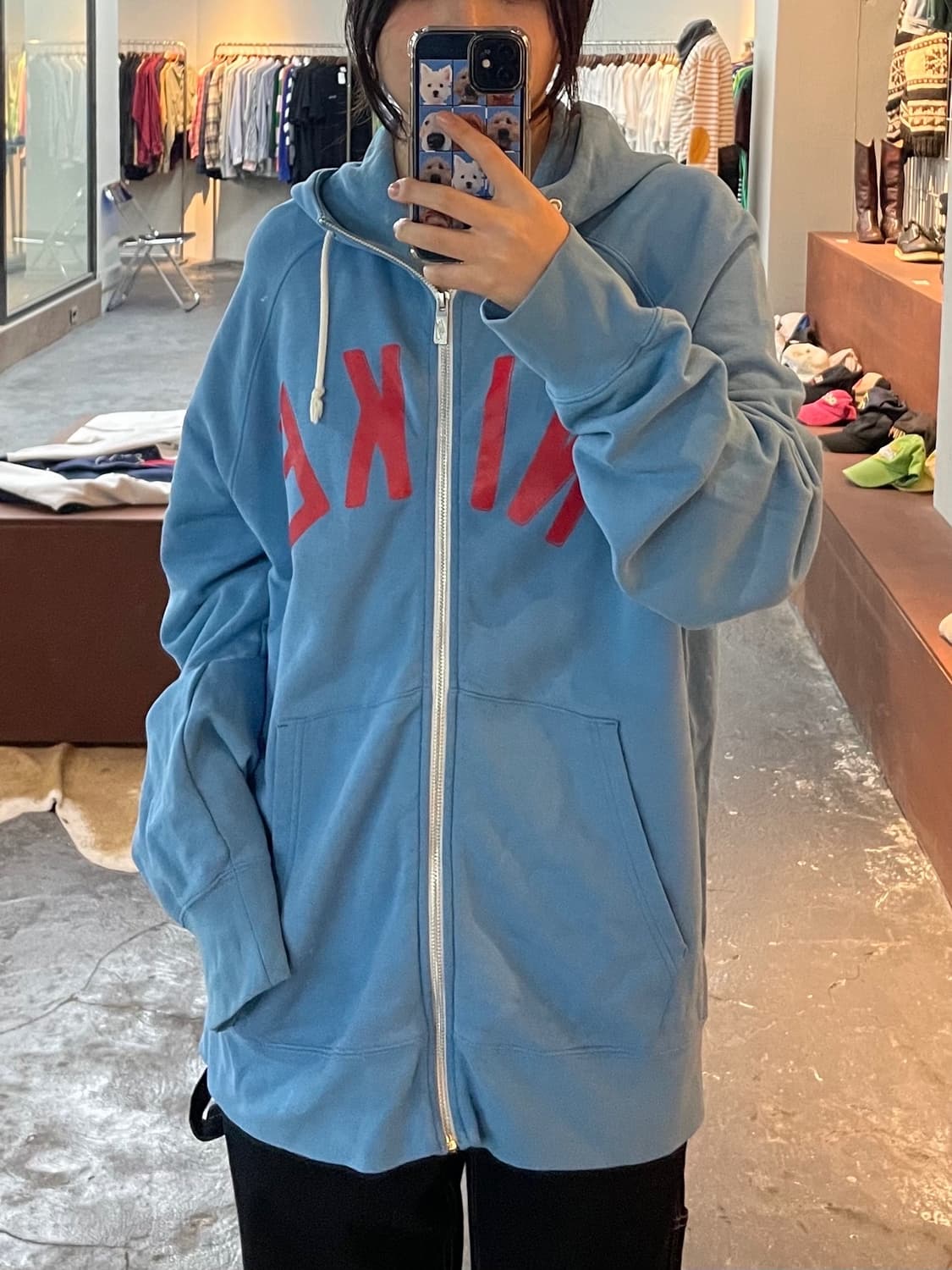 나이키 스펠아웃 스카이블루 후드집업 H214 상품이미지1