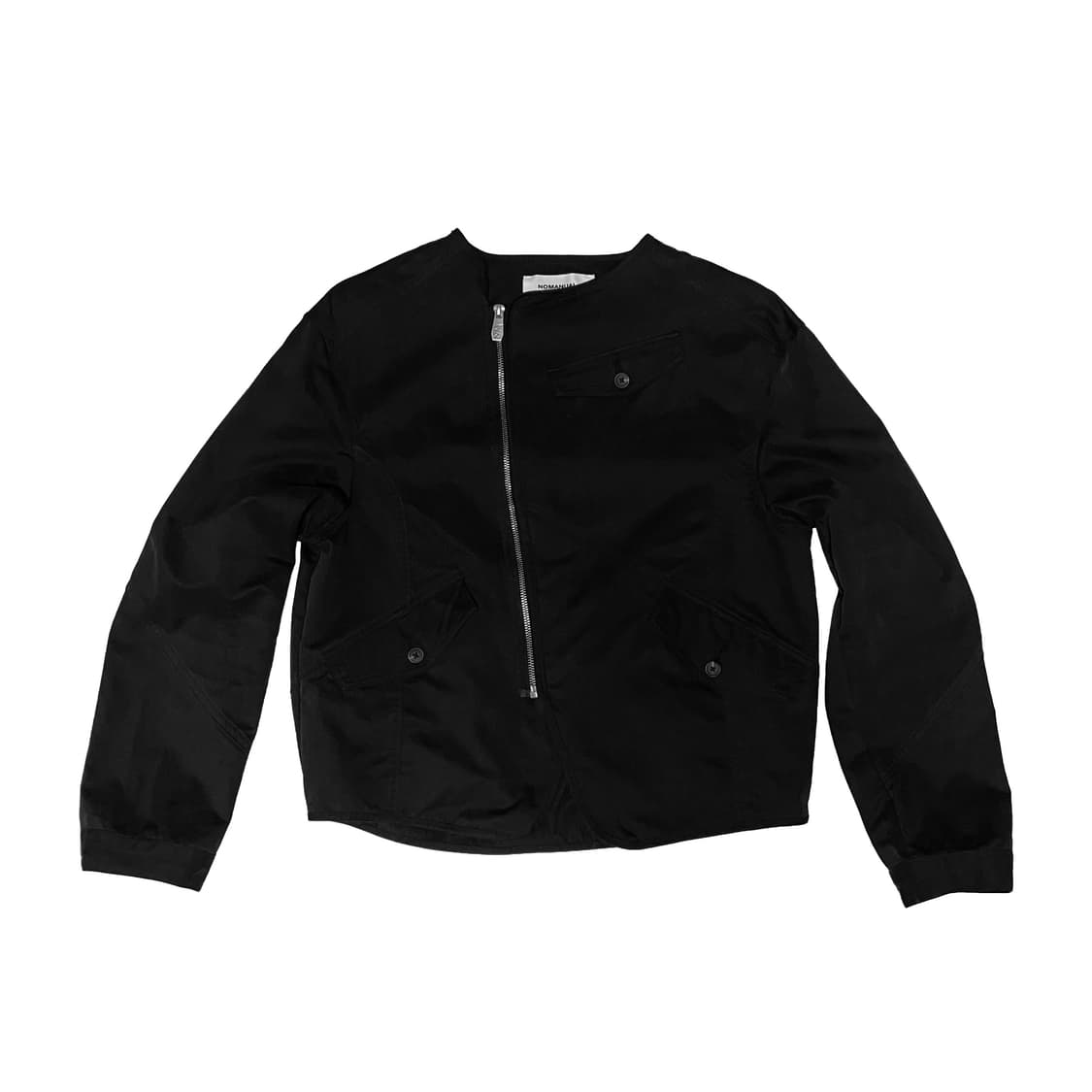 노매뉴얼 크롭 사선 자켓  상품이미지1