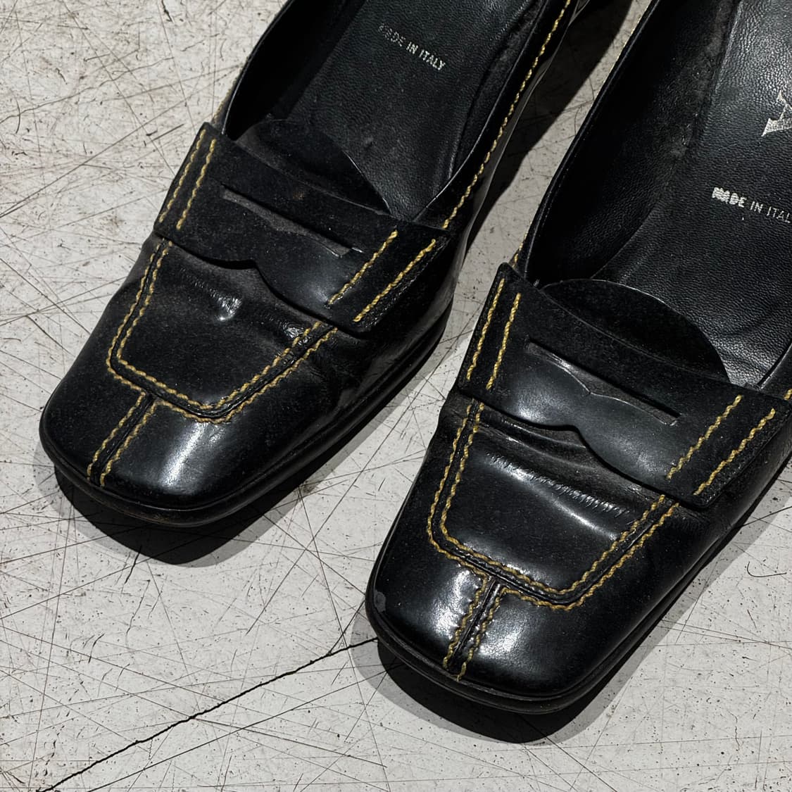 PRADA 프라다 페니 로퍼 힐 36.5 (235) 올드머니 상품이미지3