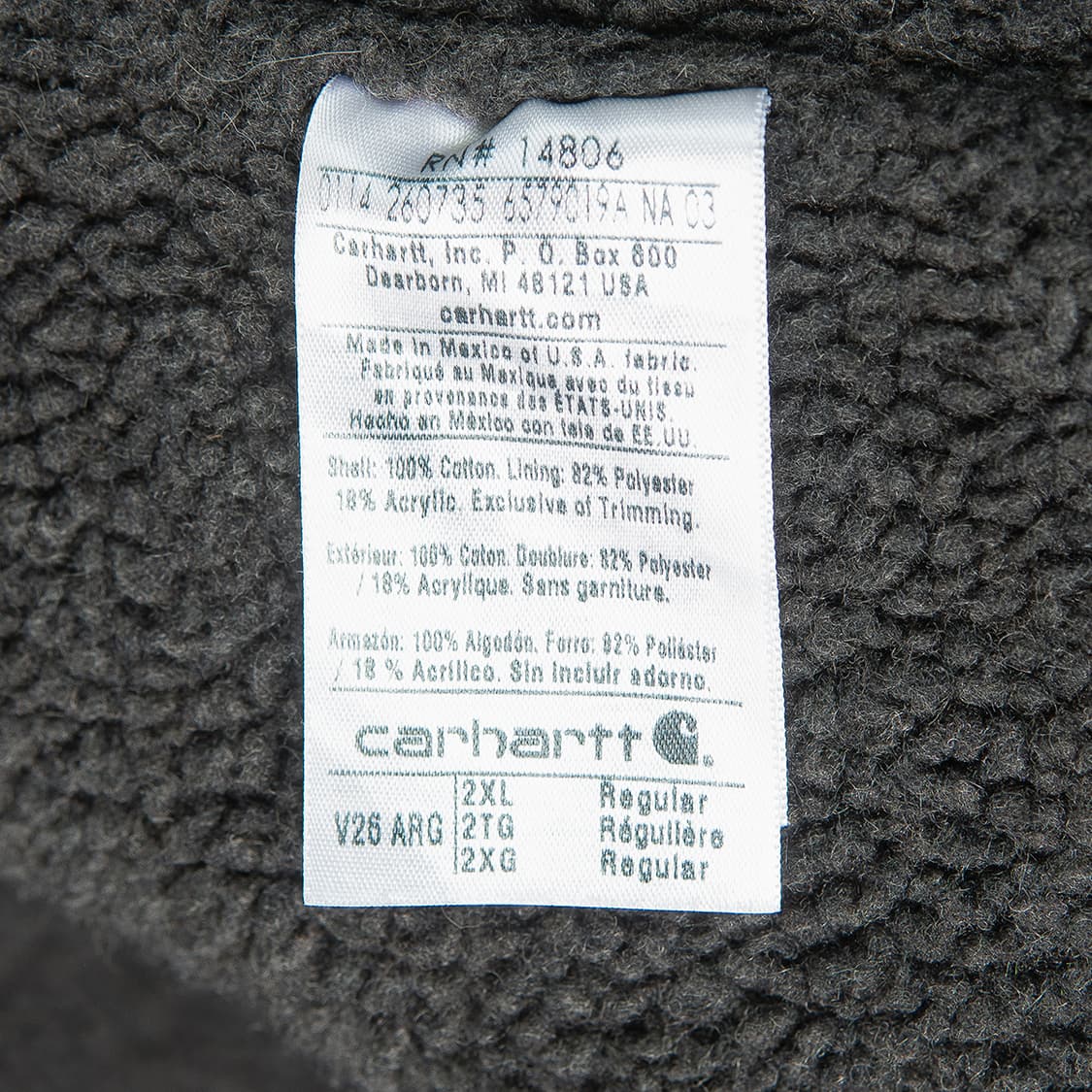 [2XL] 칼하트 V26 ARG 샌드스톤 쉐르파 라이닝 워크 베스트  상품이미지6