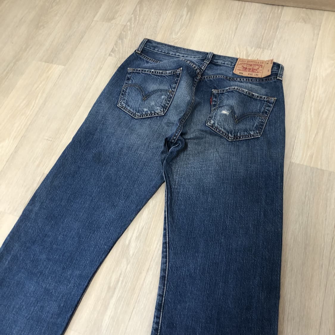 (31) 00's 리바이스 501 스트레이트진 04501 워시드 연청 데 상품이미지7