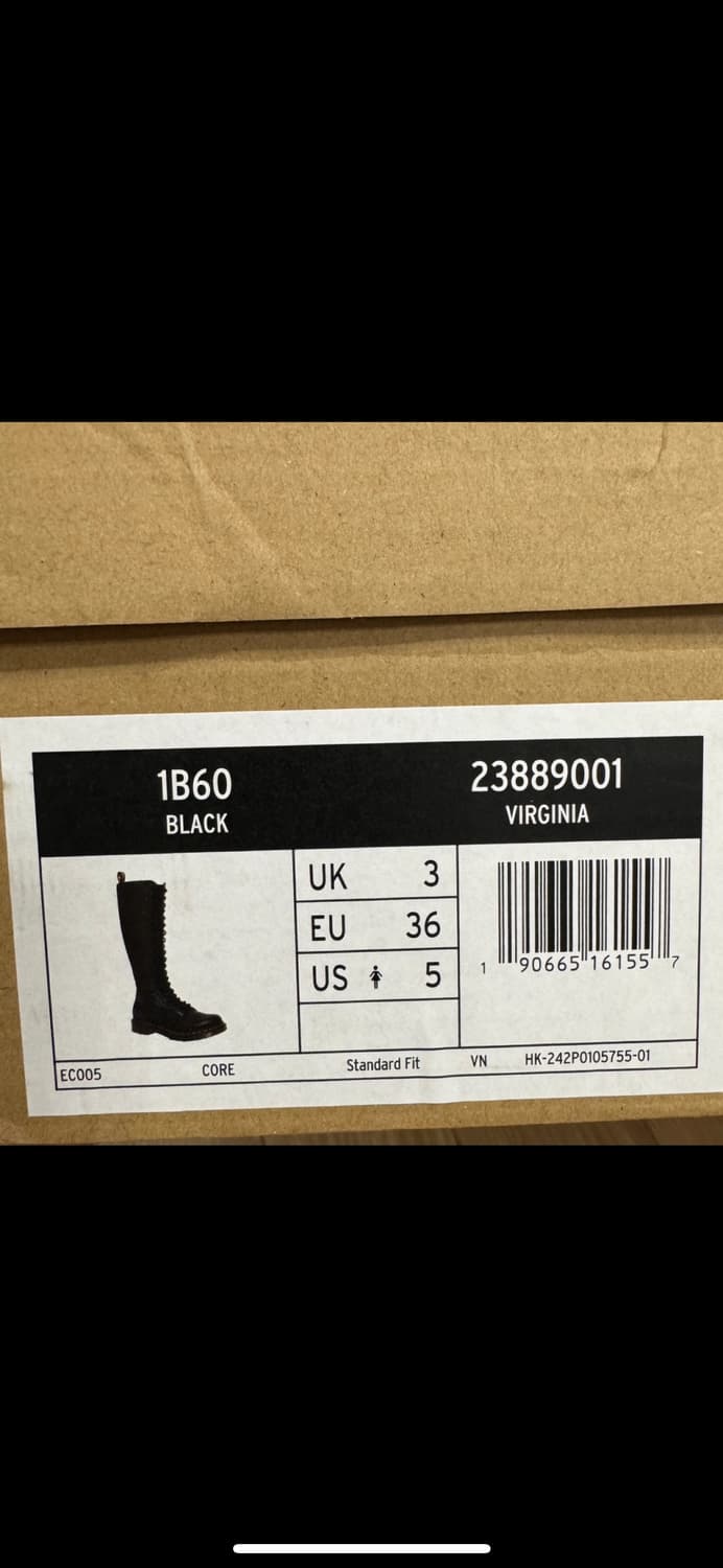 닥터마틴 1B60 블랙 롱부츠 UK3 상품이미지1