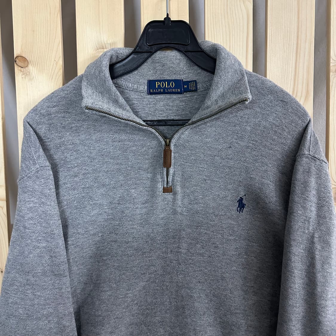 (M) 폴로 랄프로렌 그레이 반집업 맨투맨 상품이미지4