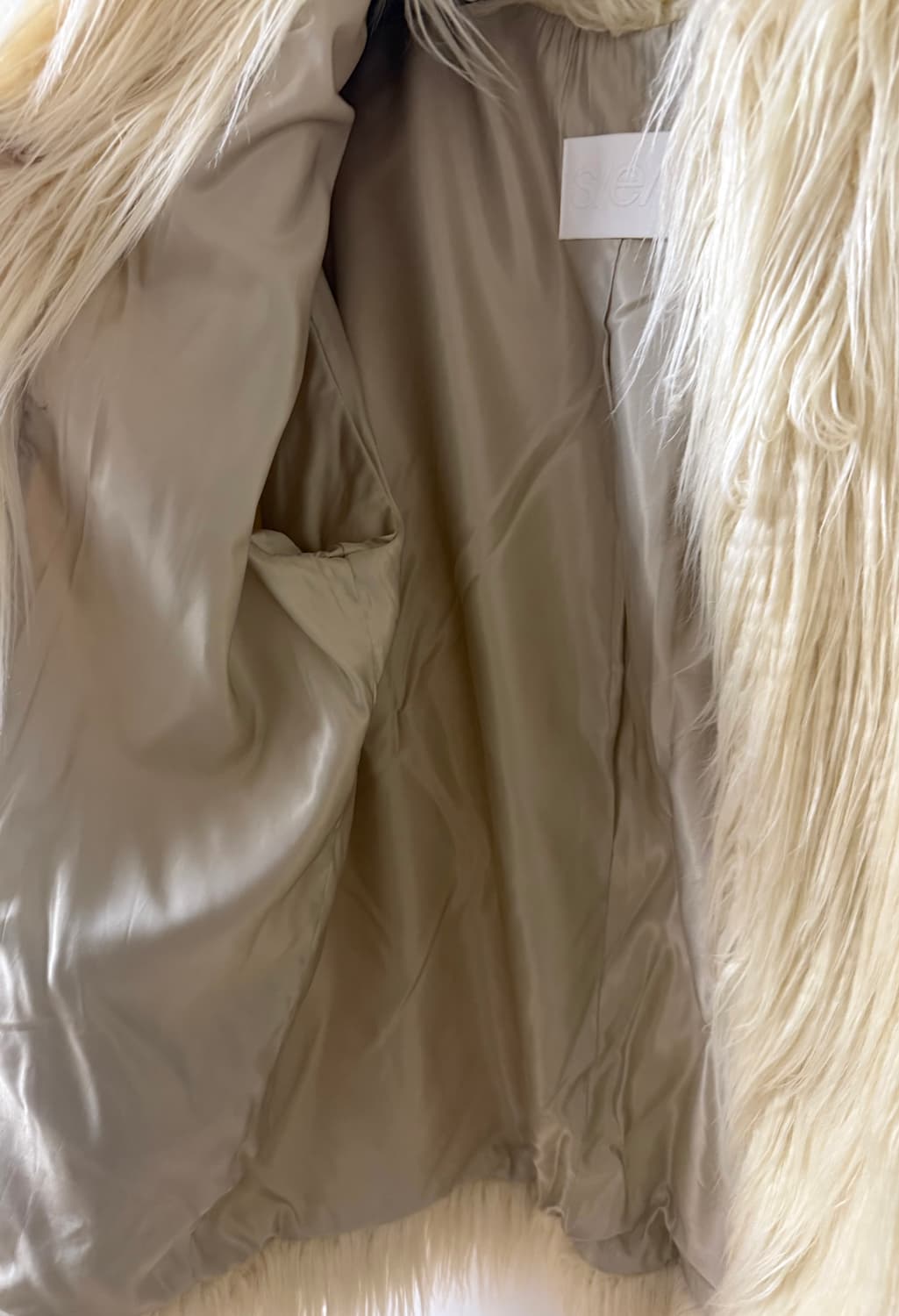 s/e/o 롱 헤어 퍼 코트 상품이미지6