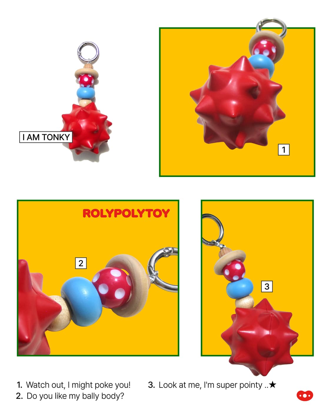 Red Tonky Keyring 상품이미지3