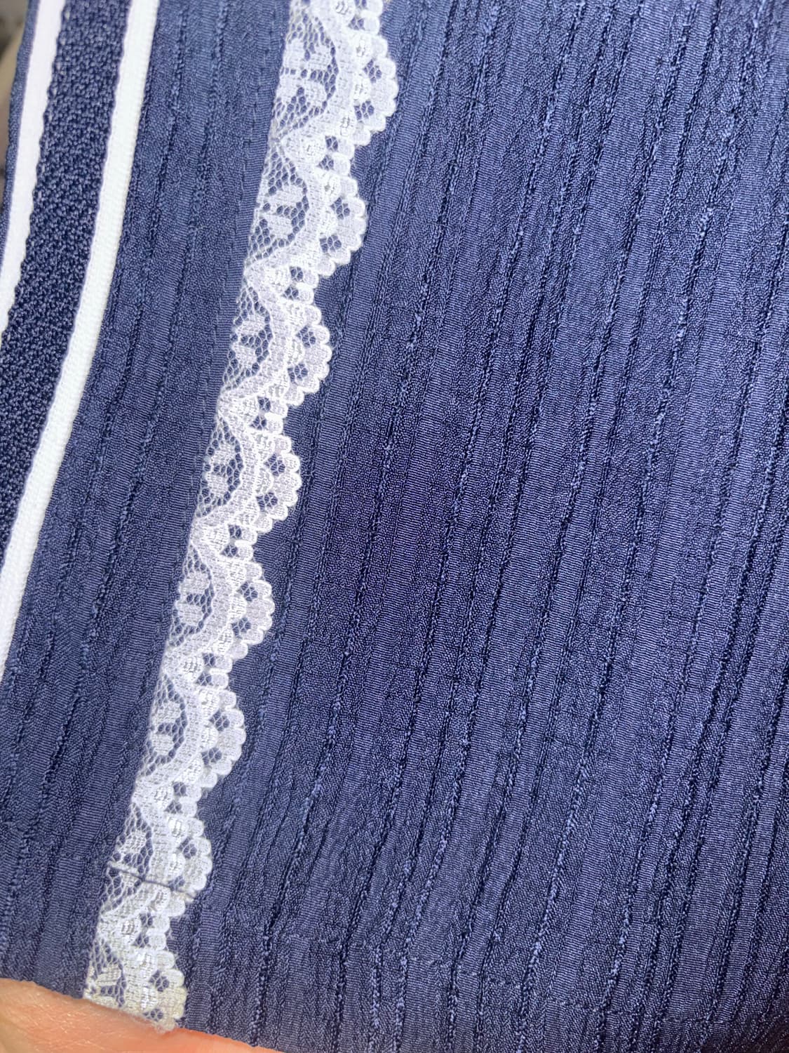 코코모코 글로시 레이스 트랙팬츠 네이비 상품이미지7