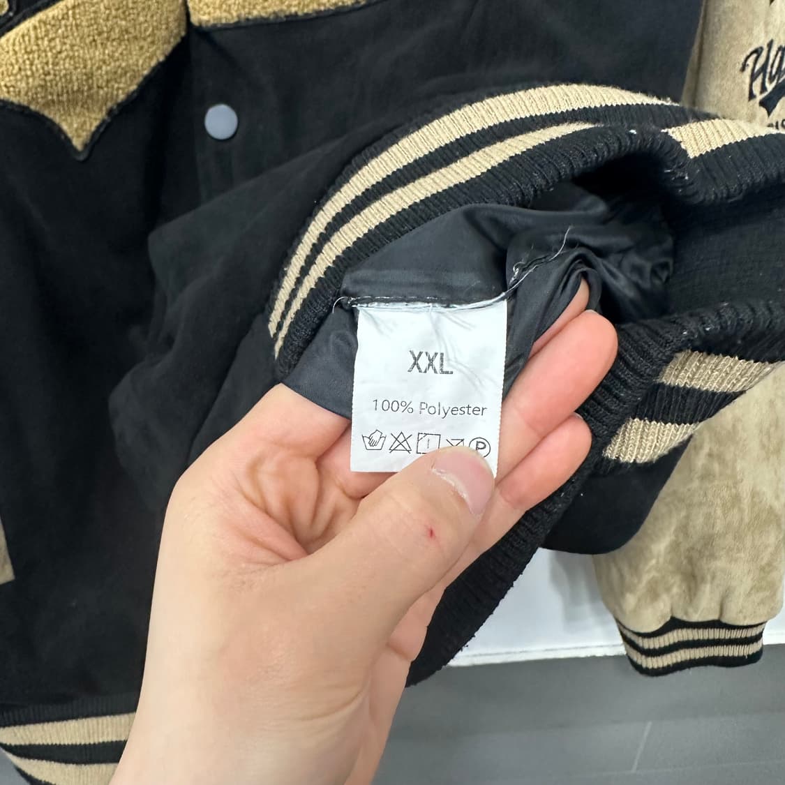 빈티지 스웨이드 바시티 자켓 상품이미지3