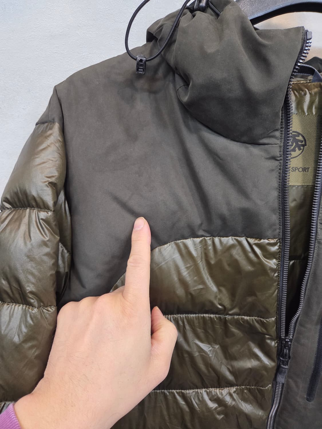 코오롱스포츠 배색 경량패딩 다운자켓 105 상품이미지7