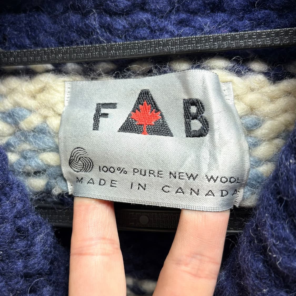 3666 FB 캐나다 사슴 코위찬 니트조끼 상품이미지3