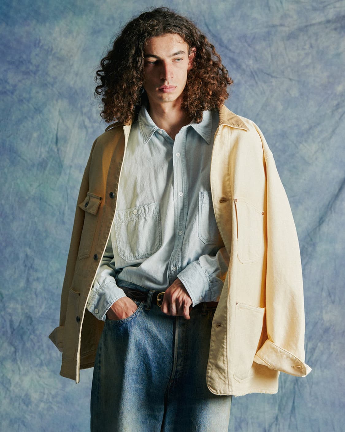 [3]아프레쎄 25AW Vintage Silk Hemp Jacket 상품이미지3