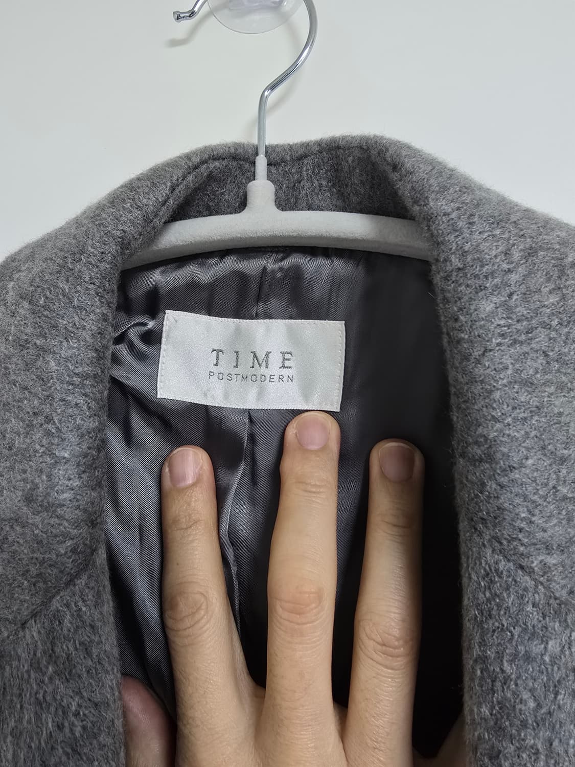 TIME 타임 지블링 캐시미어 100프로 더블 롱 코트 상품이미지5