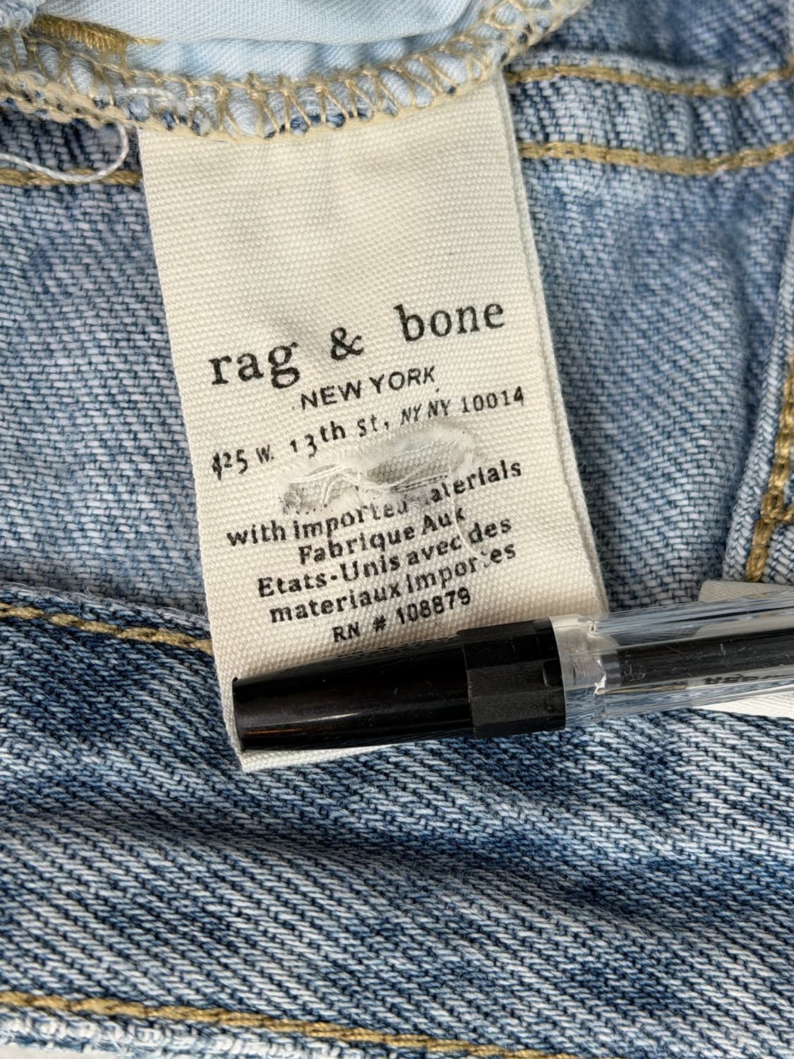 Rag&bone 하이라이즈 커티드 데님 진 여성 27 상품이미지8