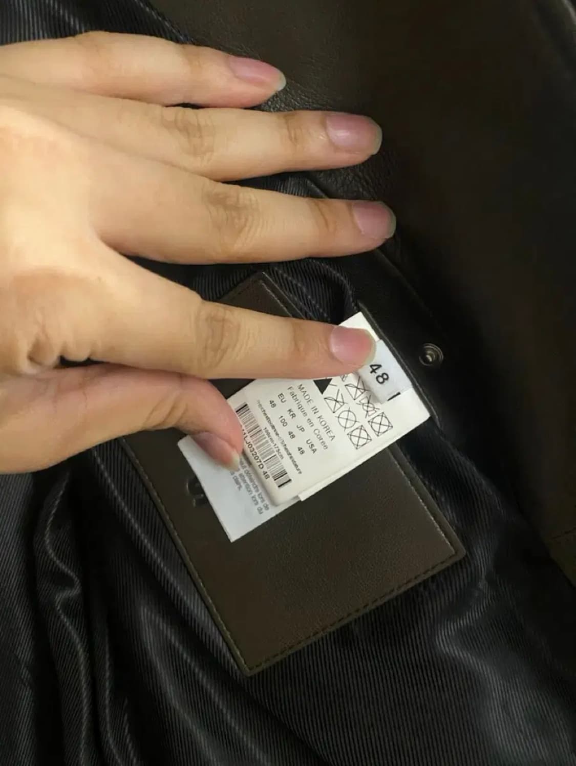 [48] 솔리드옴므 램 스킨 레더 가죽 자켓 브라운 상품이미지3