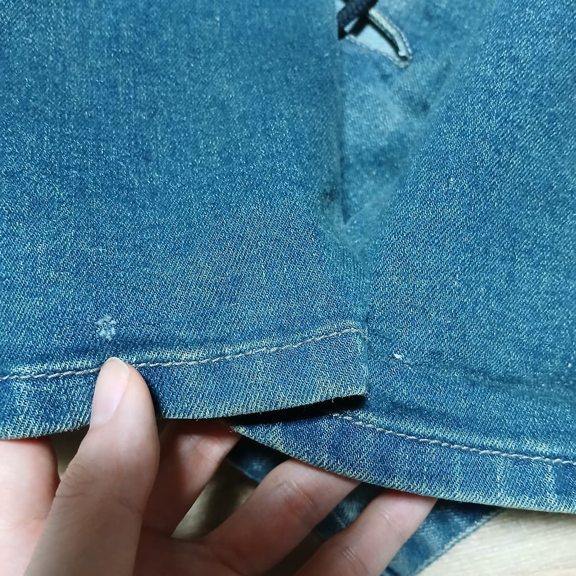 김아홉 특이한 부츠컷 데님 청바지 아일렛 27인치이하 상품이미지10