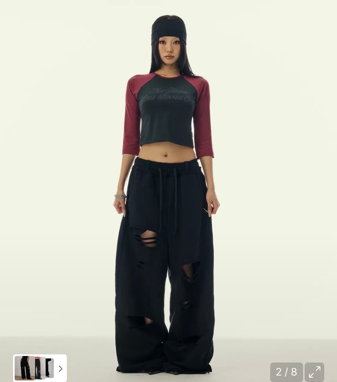 STITCHED BOLD LOGO SWEAT PANTS_BLACK 상품이미지1