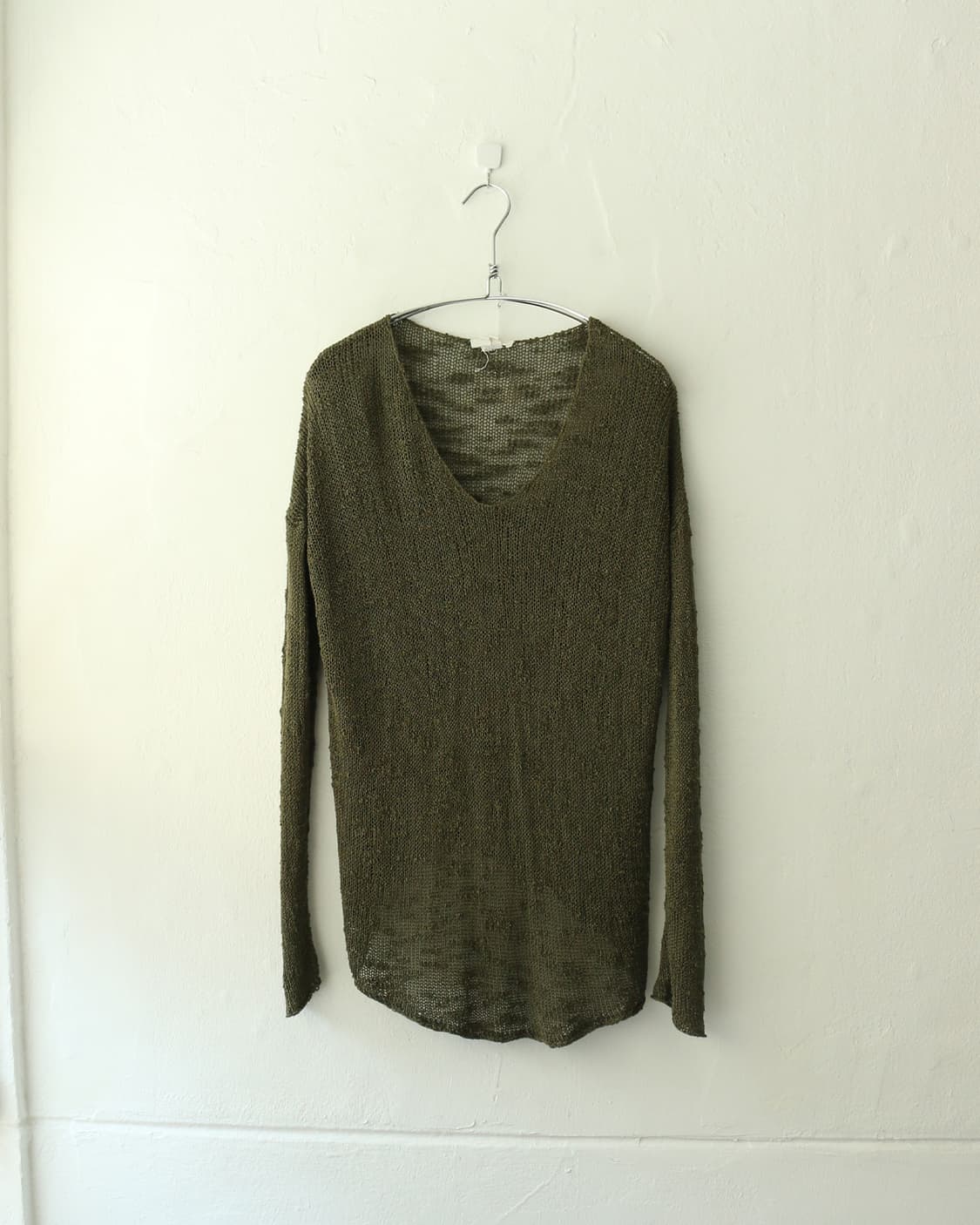 헬무트랭 그린 시스루 니트 톱 상품이미지4