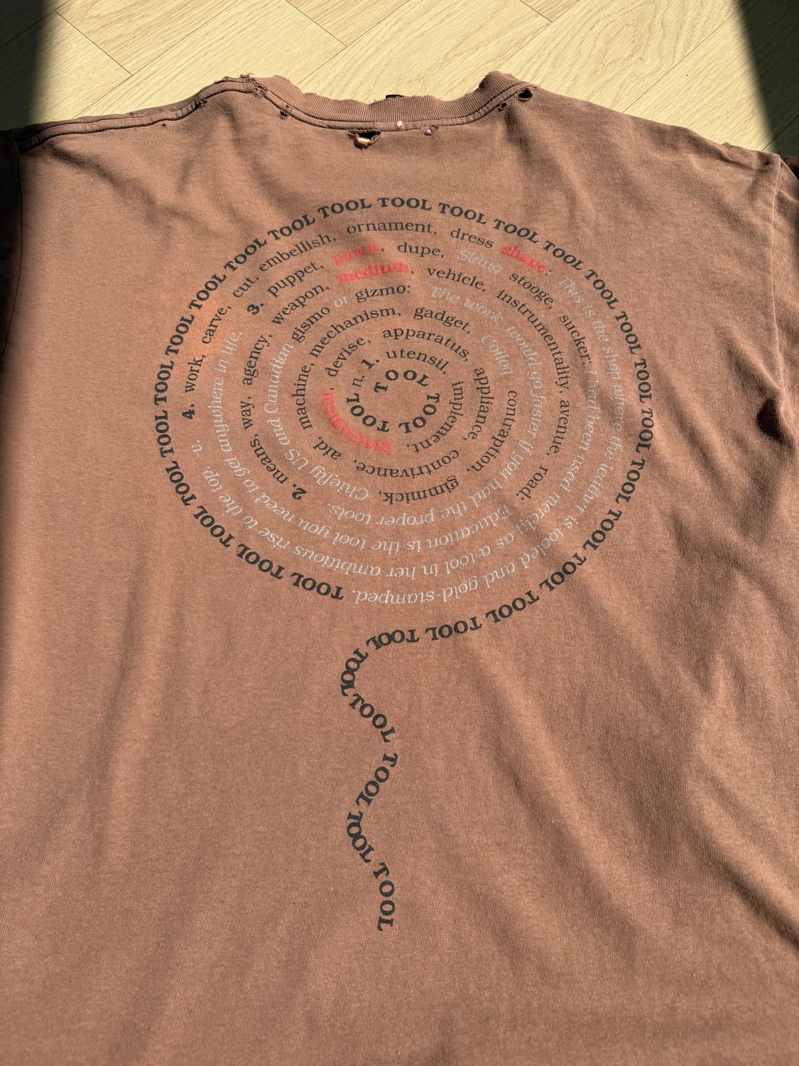 Tool 90s 툴 스파이럴 빈티지 티셔츠 상품이미지5