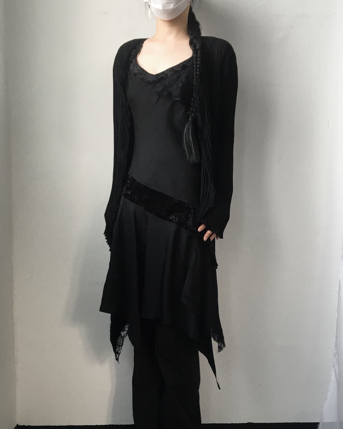 Pleats open cardigan 상품이미지4