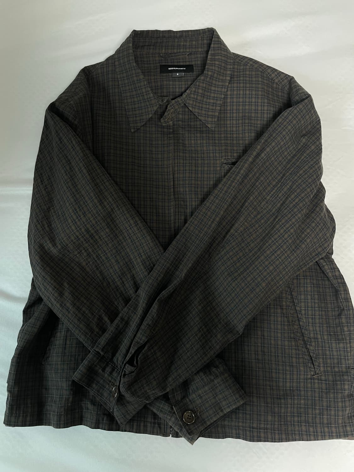 (3) 999휴머니티 이지 체크 자켓 브라운 상품이미지4