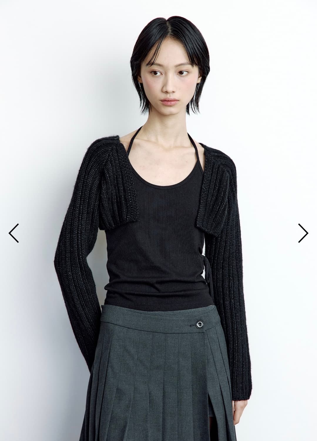 러프넥 멜로우 울 볼레로 상품이미지1