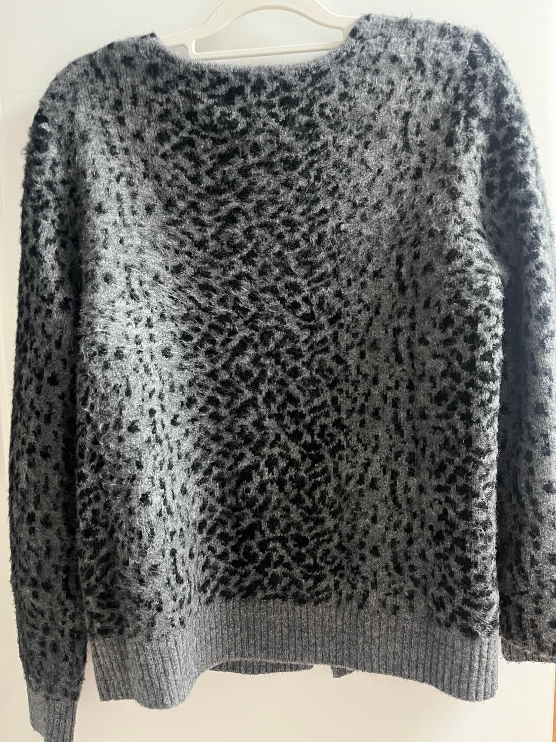 스웨이드 LEOPARD CARDIGAN [BLACK] 상품이미지3