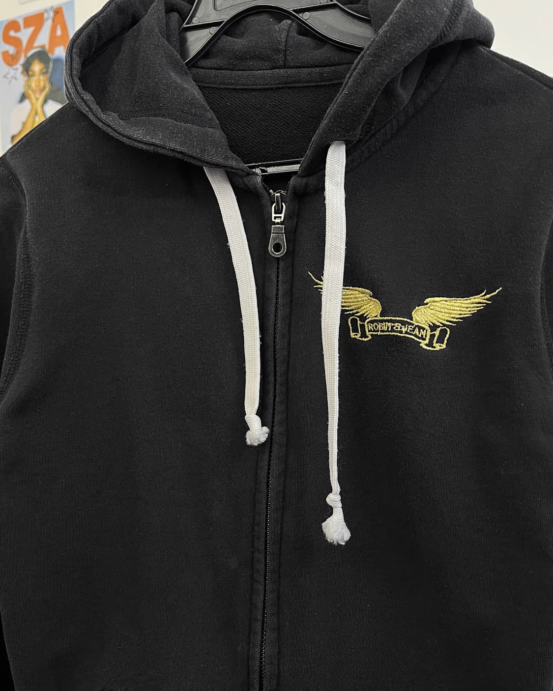 로빈스진 골드윙 블랙 후드집업 상품이미지6