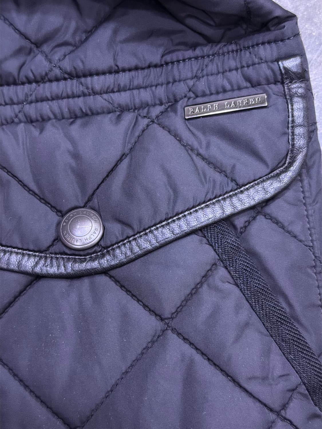 폴로 랄프로렌 클래식 퀼팅자켓 블랙 M 상품이미지7
