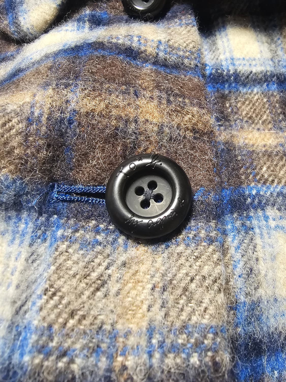 To b by agnes b 아네스베 프렌치 빈티지 모리걸 체크 코트 상품이미지8