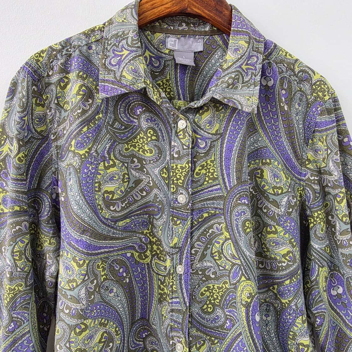 jcp 페이즐리 패턴 실크 혼방 셔츠 상품이미지3