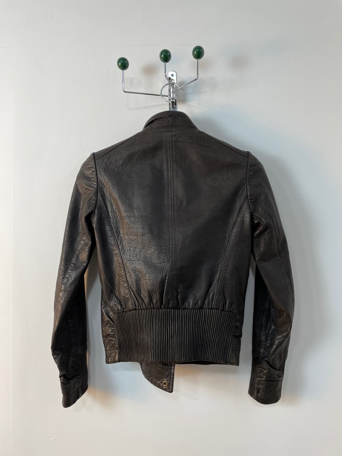 Dkny 하이넥 레더 자켓 상품이미지5