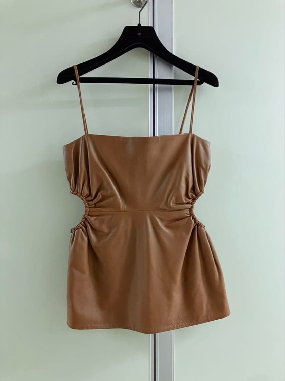 (새상품) rokh 레더 게더 탑  상품이미지2