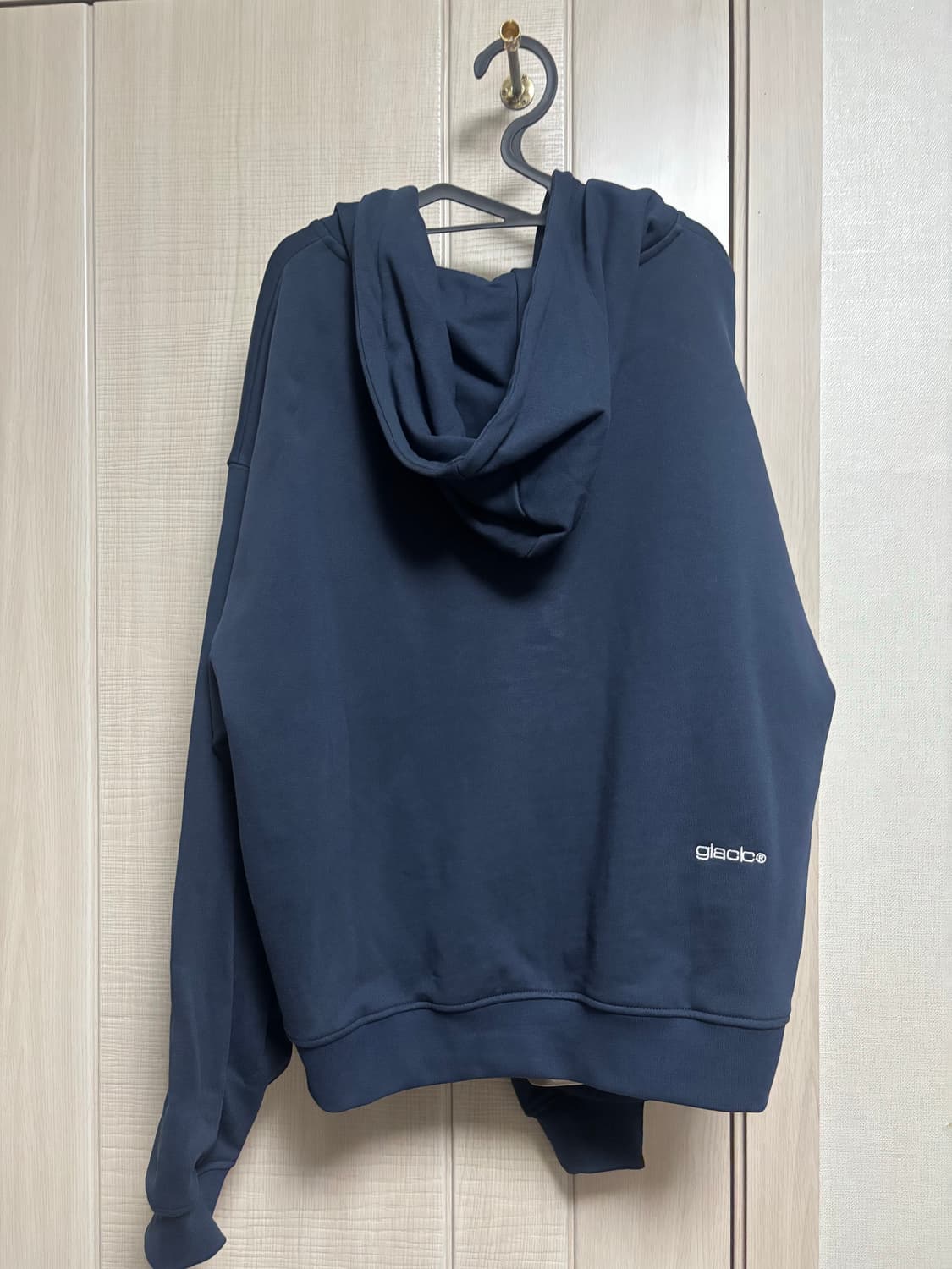 글랙 지사인 빅지퍼 집업 후디 네이비 상품이미지3