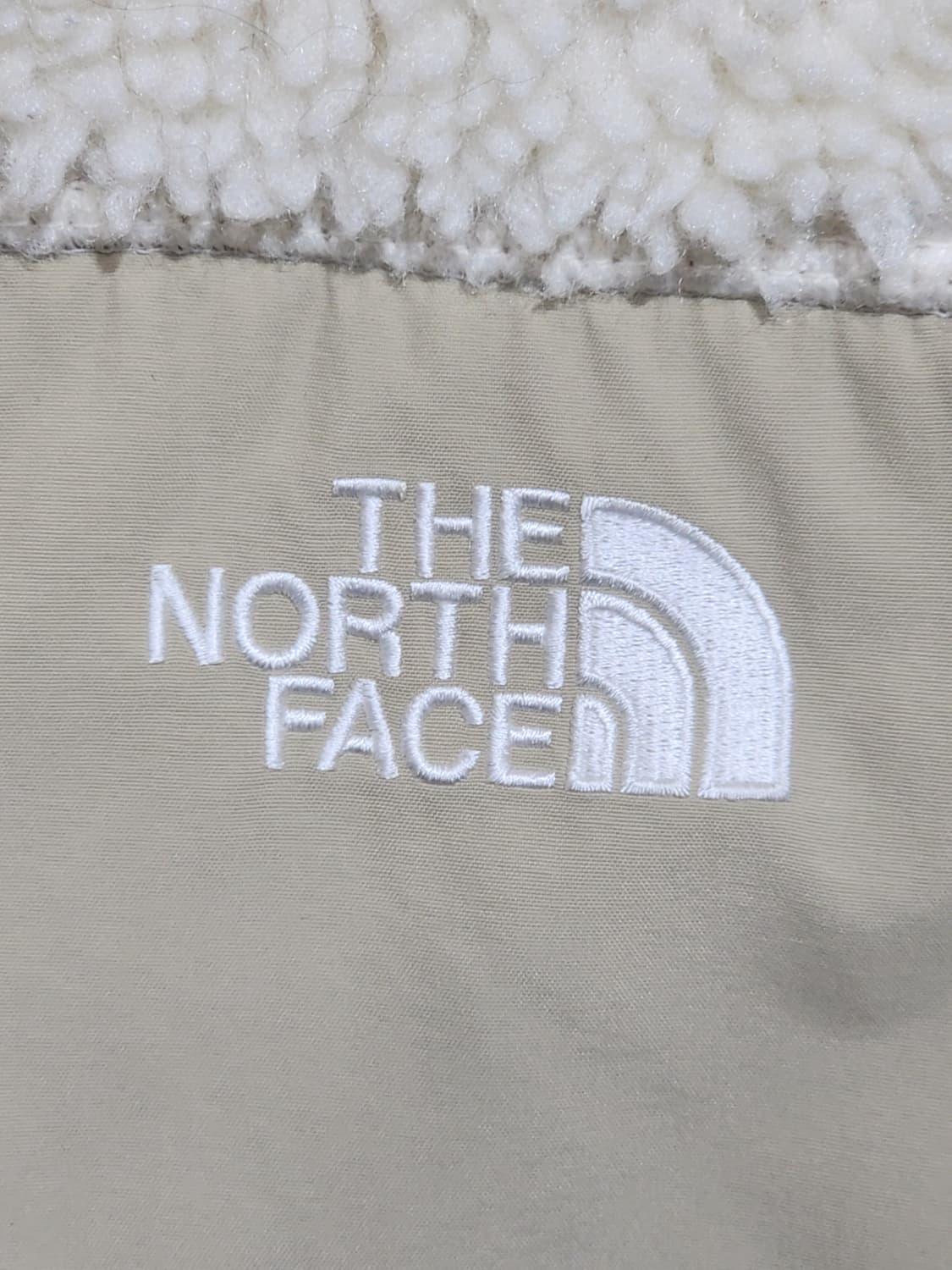 (S) 노스페이스 플리스 점퍼 아이보리 뽀글이 후리스 후드자켓  상품이미지4