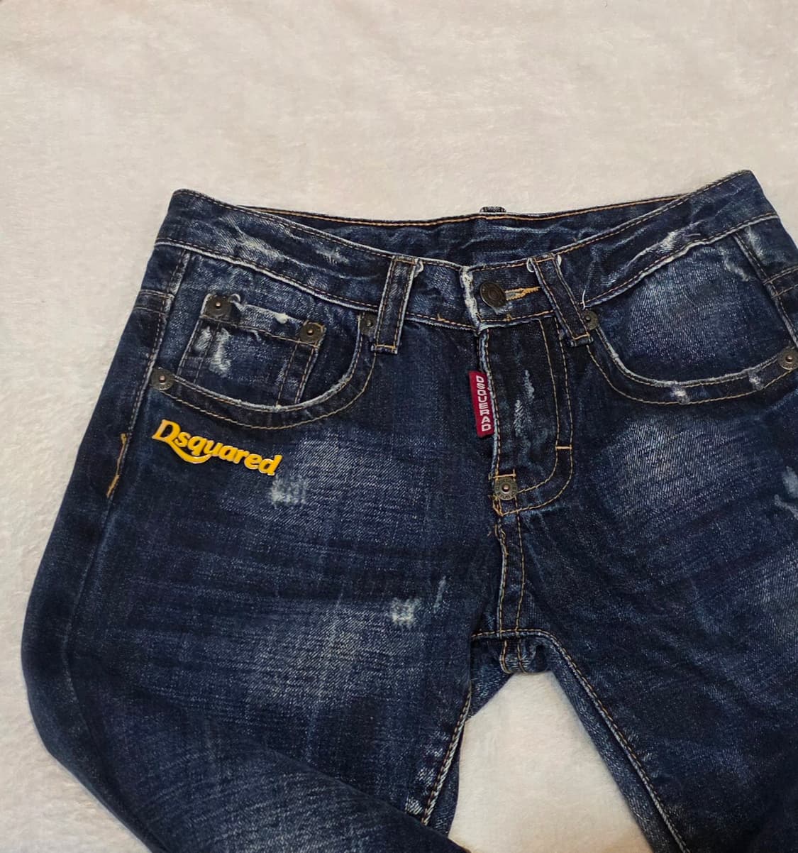 DSQUARED 디스퀘어드 밑단 로고 데님 팬츠 상품이미지3