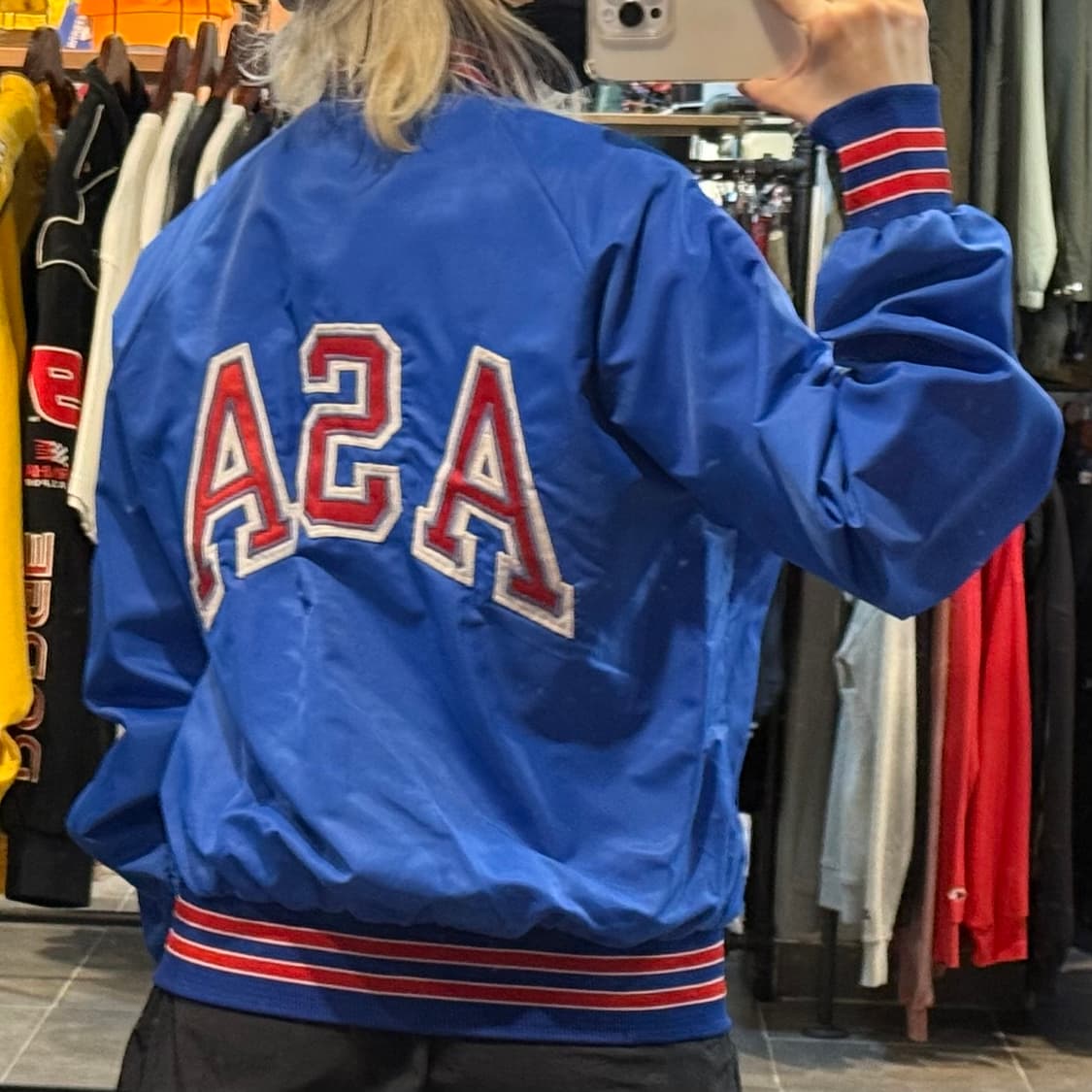 [NO.9]MVP 새틴 바시티 자켓 상품이미지5