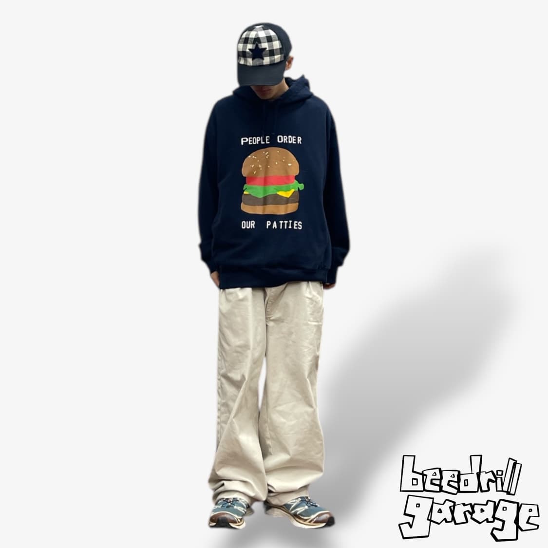 유니클로 스폰지밥 cpfm 햄버거 후드티 상품이미지1