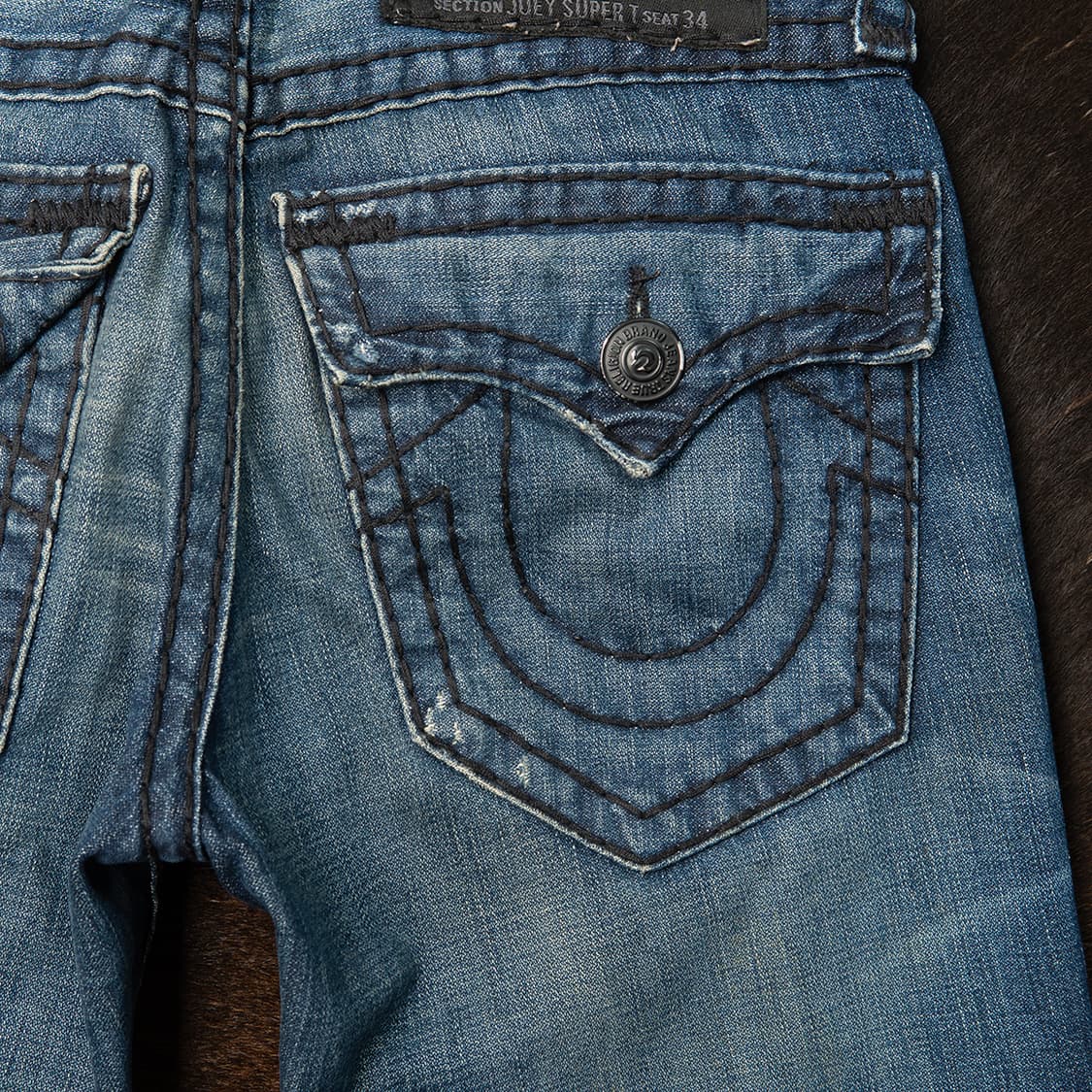 [28] 00s 트루릴리젼 USA 메이드 조이 슈퍼T 플레어 데님팬츠  상품이미지7