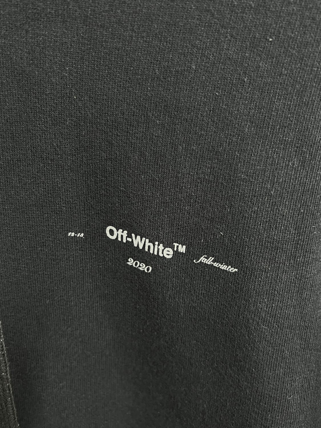 20fw OFF white 오프화이트 백본 애로우 백로고 풀오버 후드티 상품이미지4