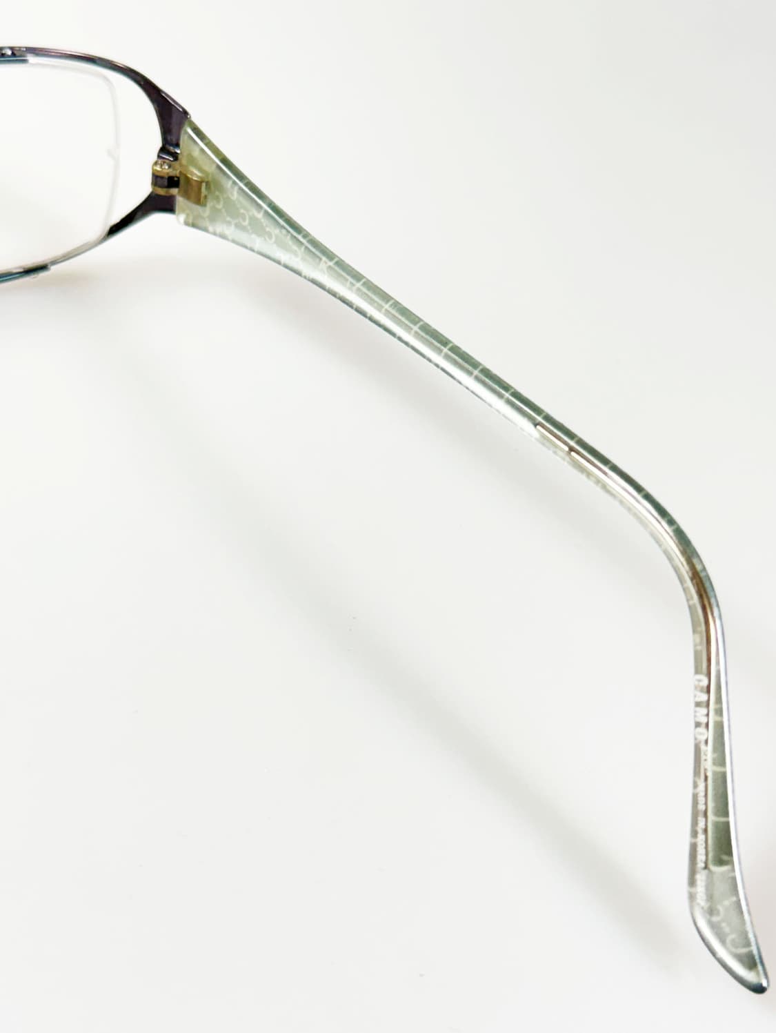 CAMO 슬림 스퀘어 건메탈 프레임 빈티지 안경 상품이미지6