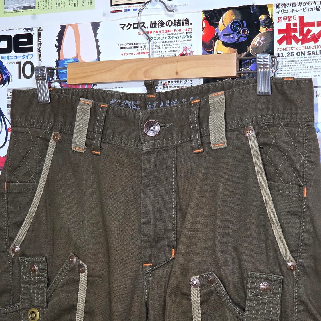 JPN 에드윈 카키 밀리터리 카고 팬츠 상품이미지7