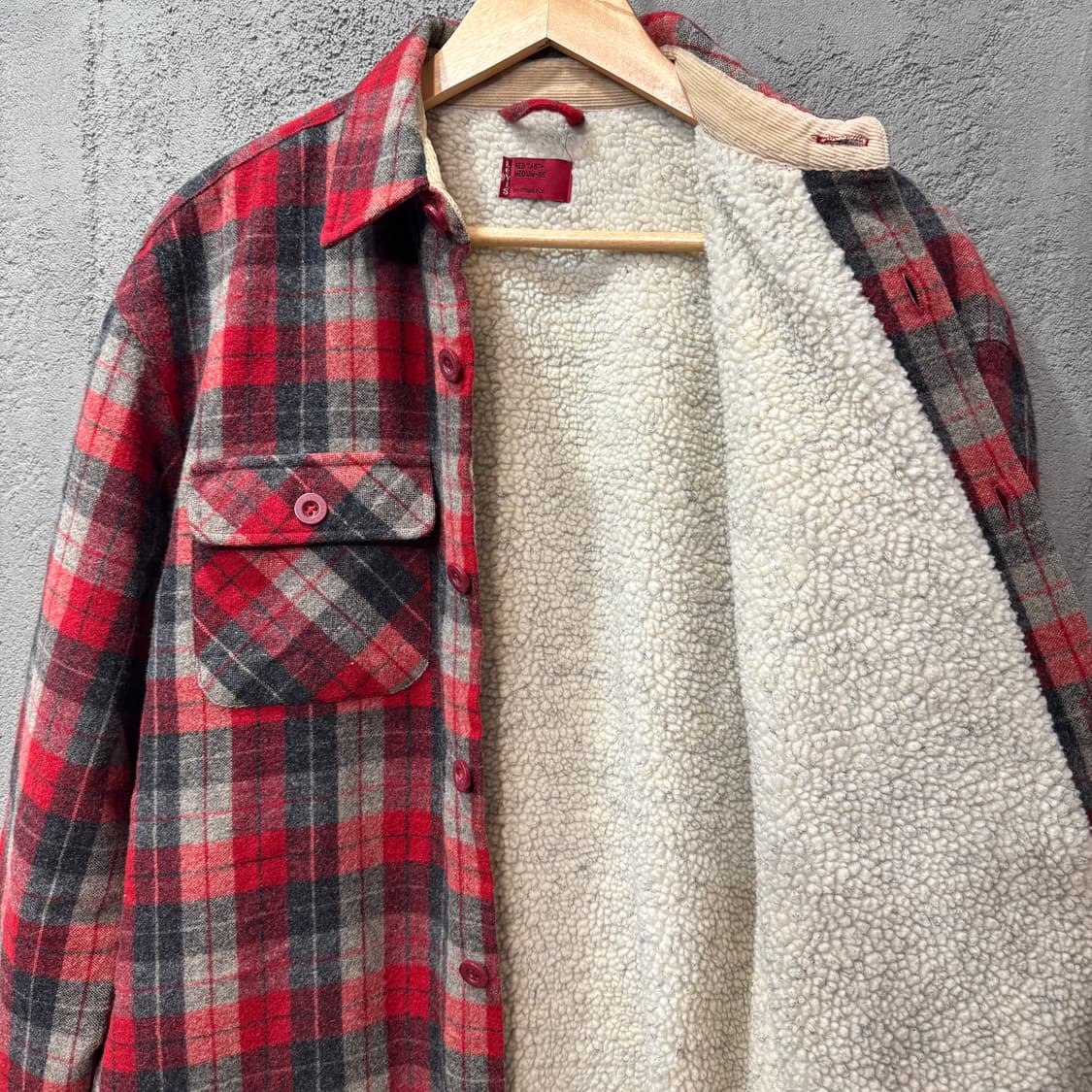 리바이스 쉐르파 체크 플란넬 자켓 (M)   상품이미지6