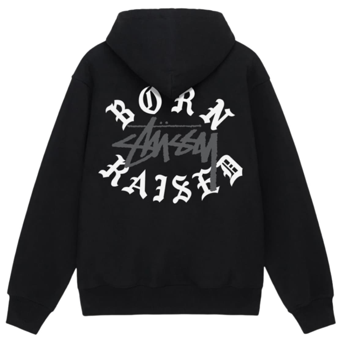 스투시 x 본앤레이즈드 로고 후드 집업 상품이미지1