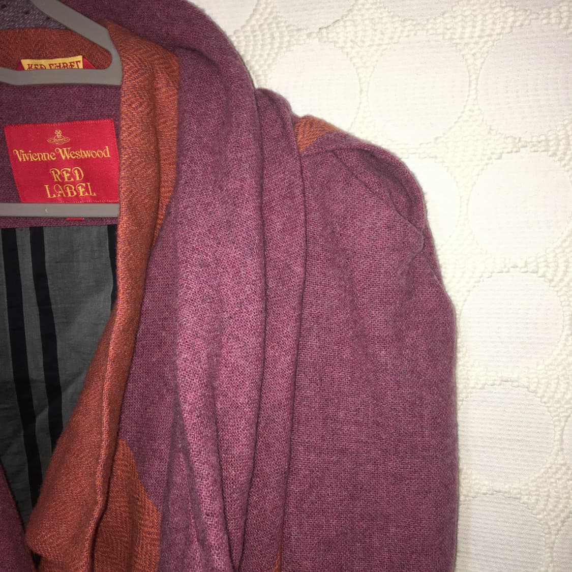 vivienne westwood 울 배색 코트 상품이미지8