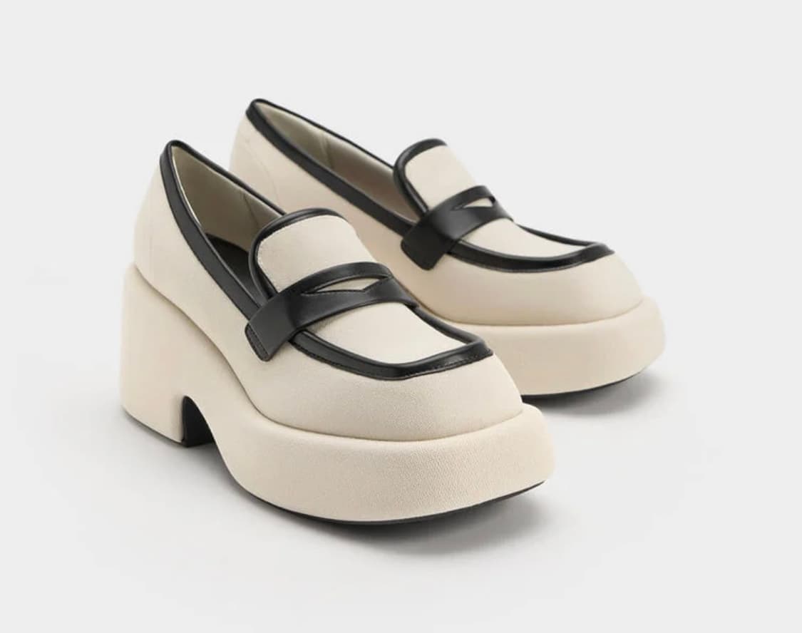 (240mm) 찰스앤키스 레니 캔버스 플랫폼 로퍼 상품이미지9