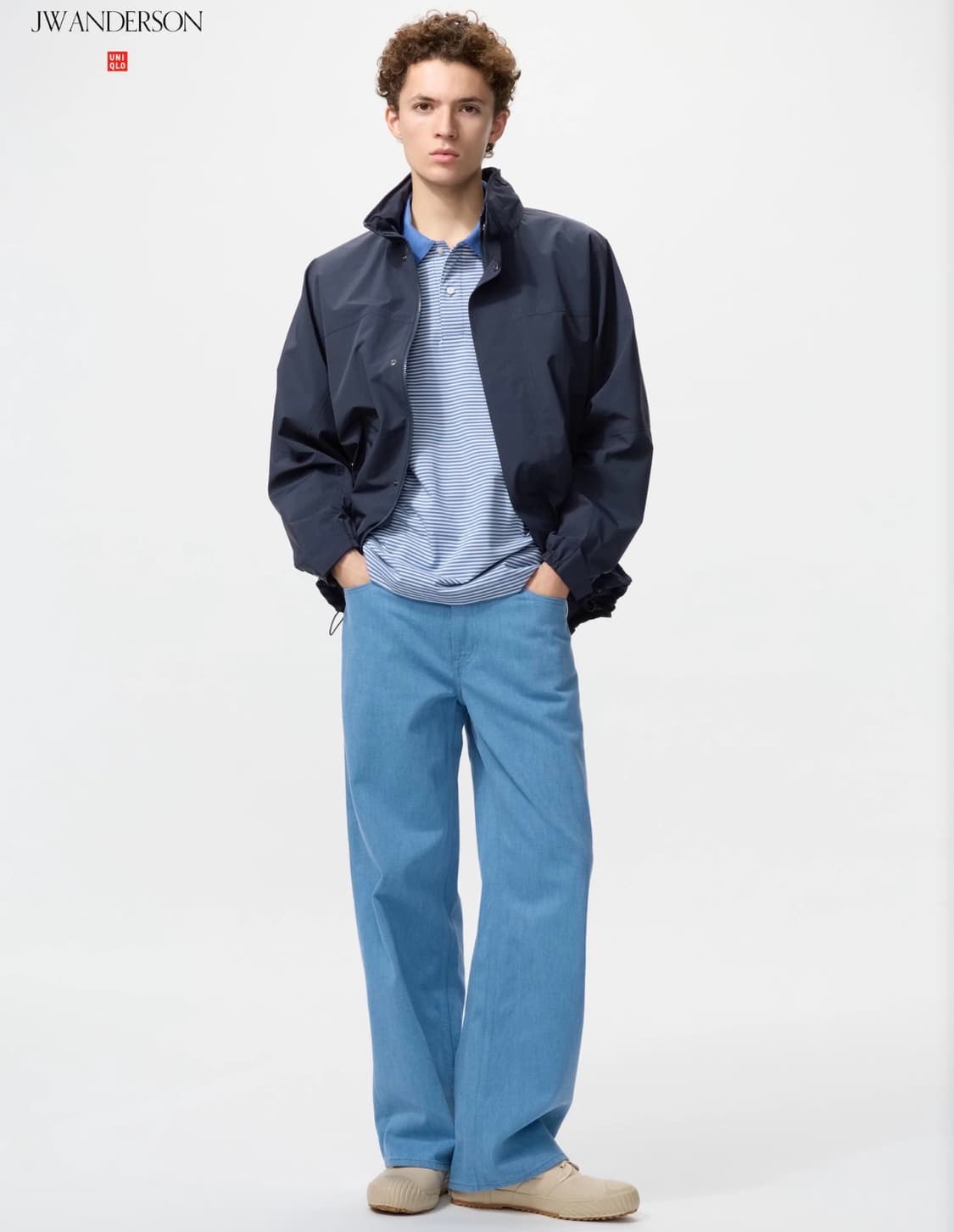 유니클로 jw앤더슨 와이드컬러진 상품이미지1