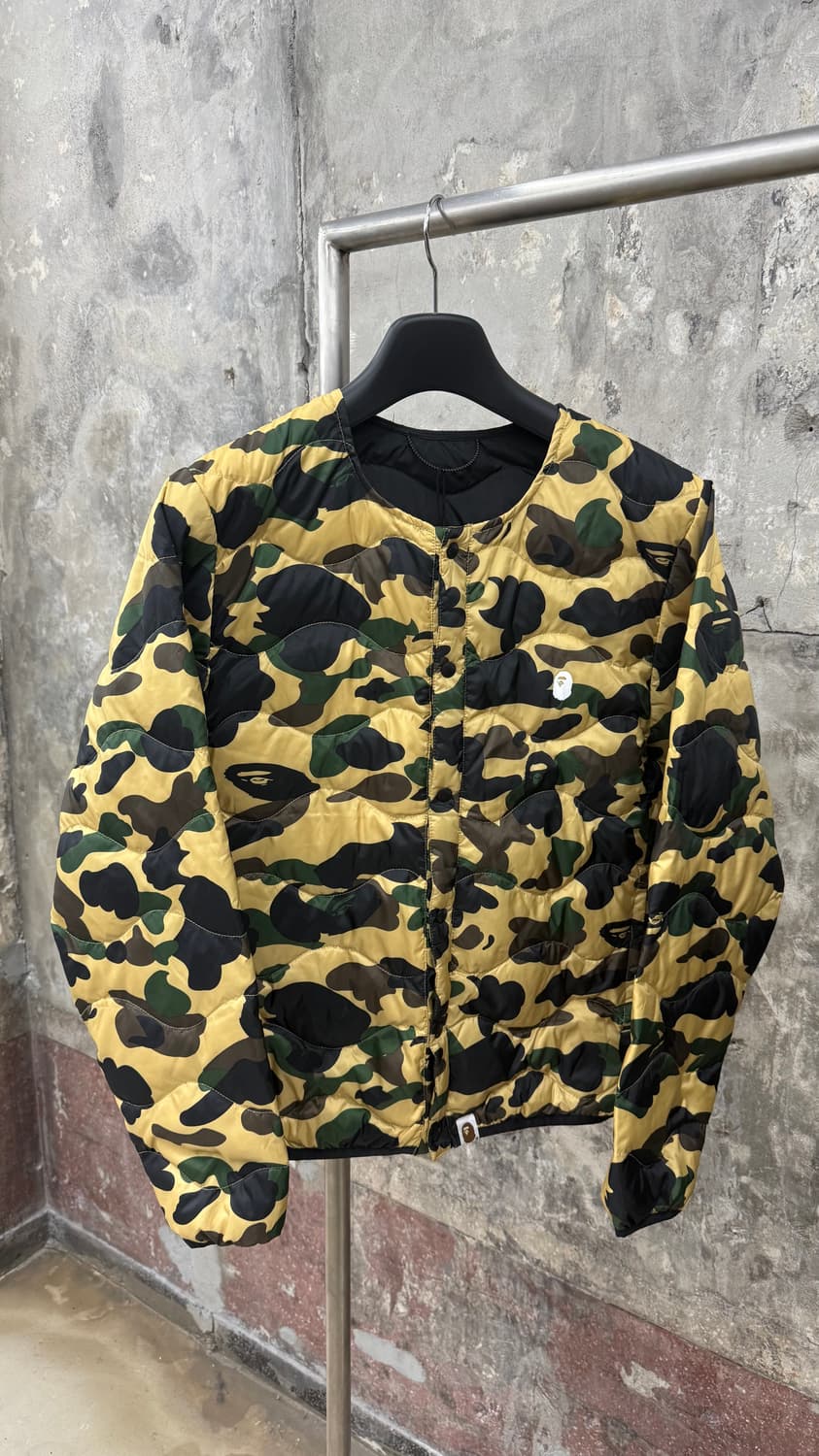 [S]베이프 퀄팅 퀼팅 카모 자켓 상품이미지1